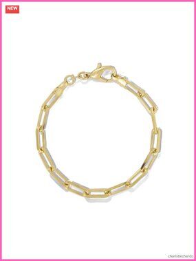 Women's Chunky Love Bracelet Gold PVD Plated Waterproof Tarnish-Free 7 Inch